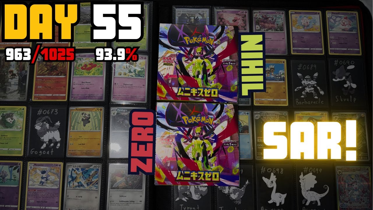 Building a National Dex Binder From Booster Pack Pulls – Episode 55: Nihil Zero SAR