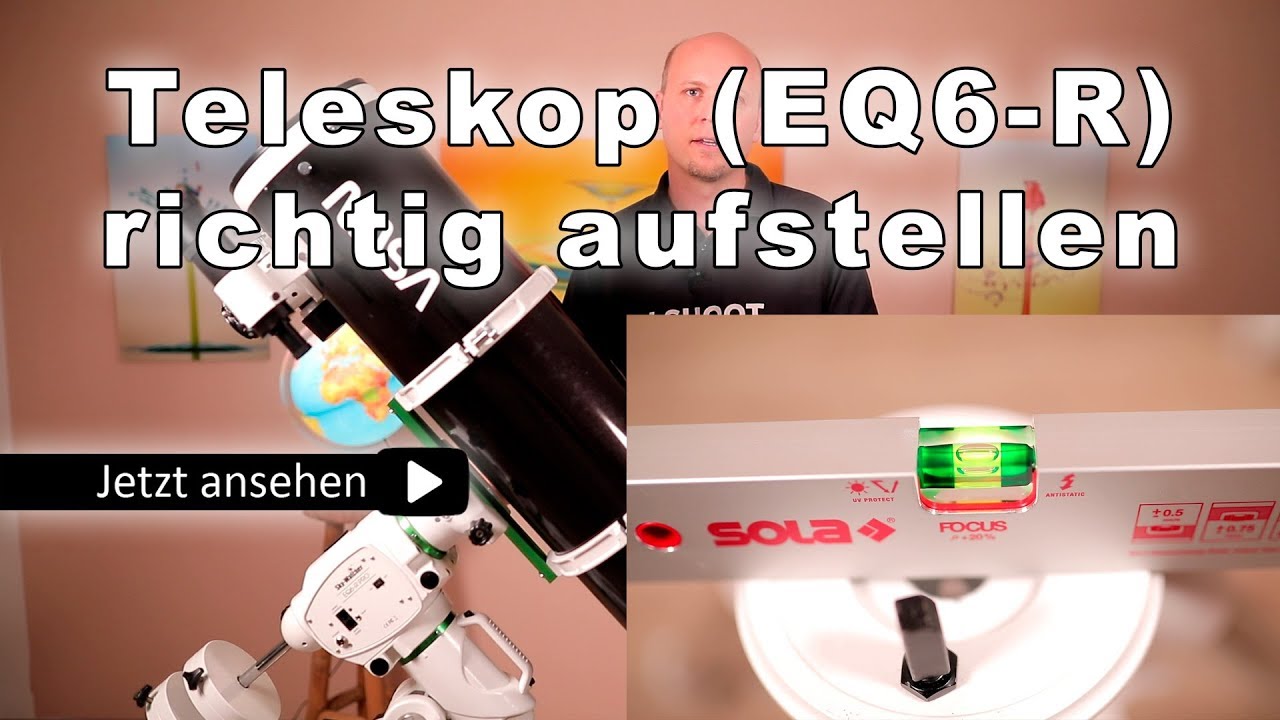 Wie ich mein Teleskop/Montierung aufbaue (Skywatcher EQ6-R) Teil 1