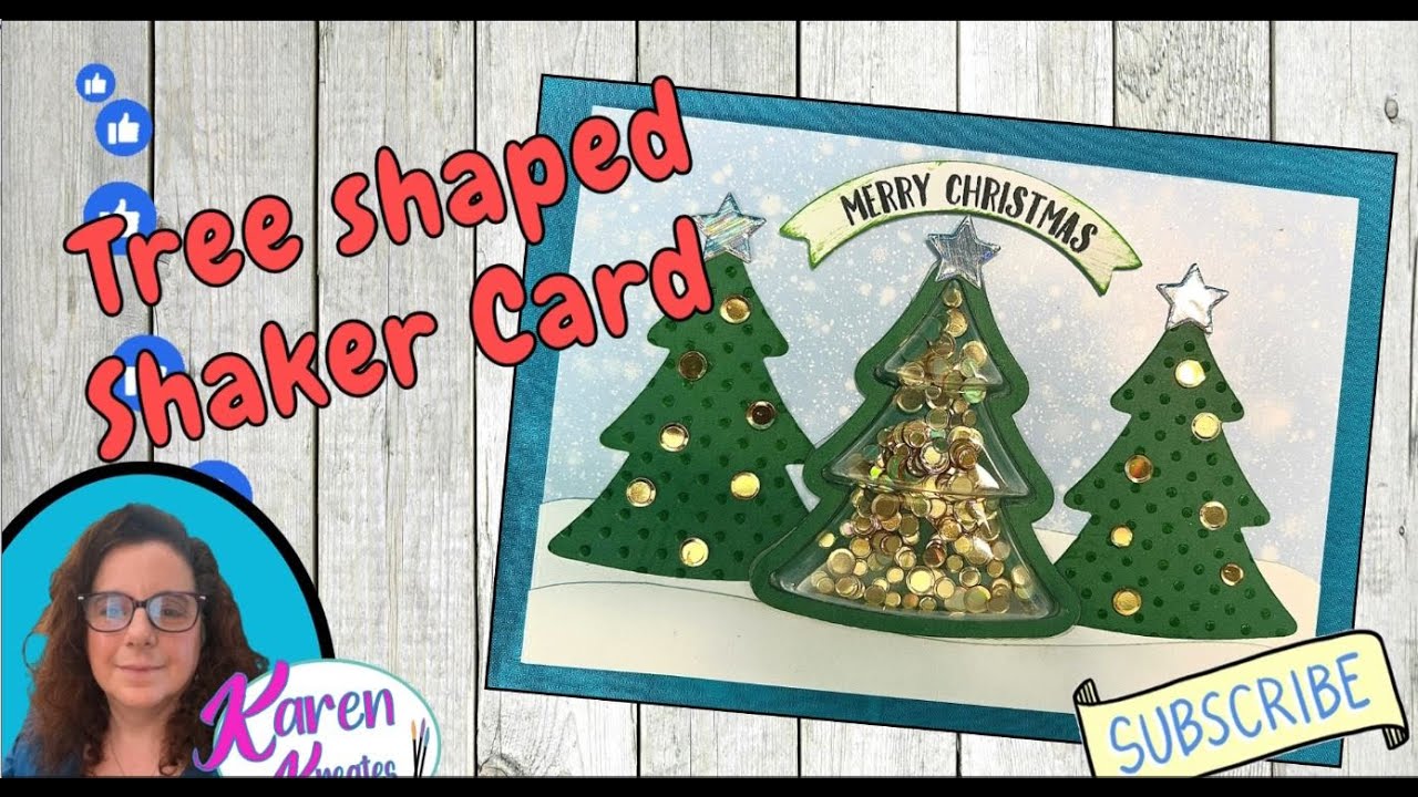 Christmas Tree Shaker Card