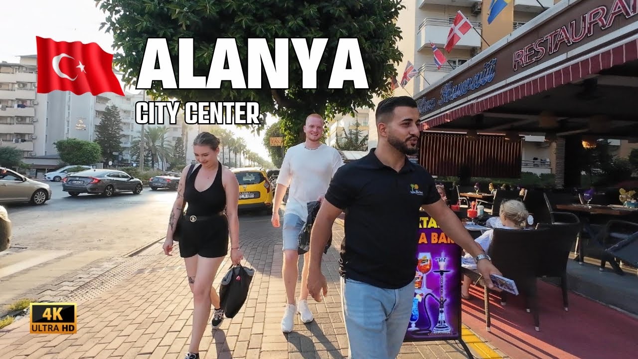 Alanya City Center Turkey 2025 | Walking Tour Alanya Antalya T&uuml;rkiye  4K HDR