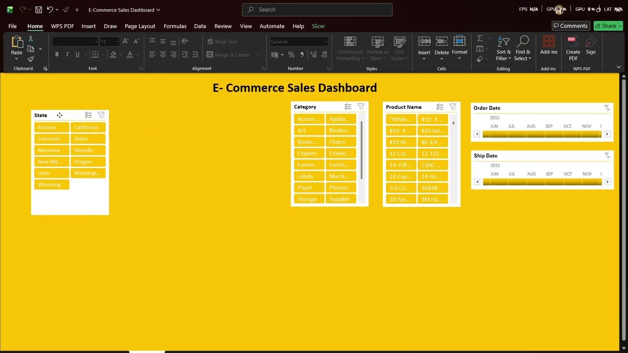 Professional Excel Dashboard Just in 12 Minutes #exceltutorial