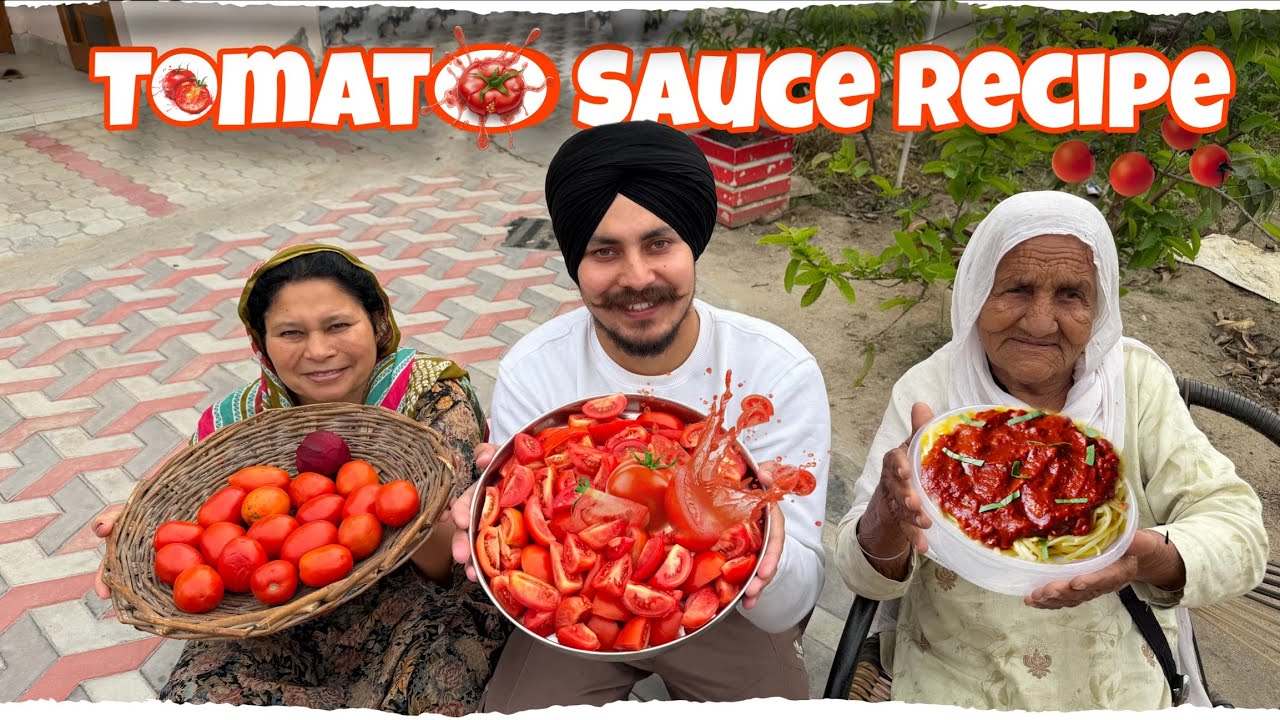 Tommato Ketchup Recipe Homemade 🍅 | ਬਜ਼ਾਰ ਨਾਲੋ ਵਧੀਆ ਘਰ ਹੀ ਬਣਾਓ #harmankhosa #tomatosauce