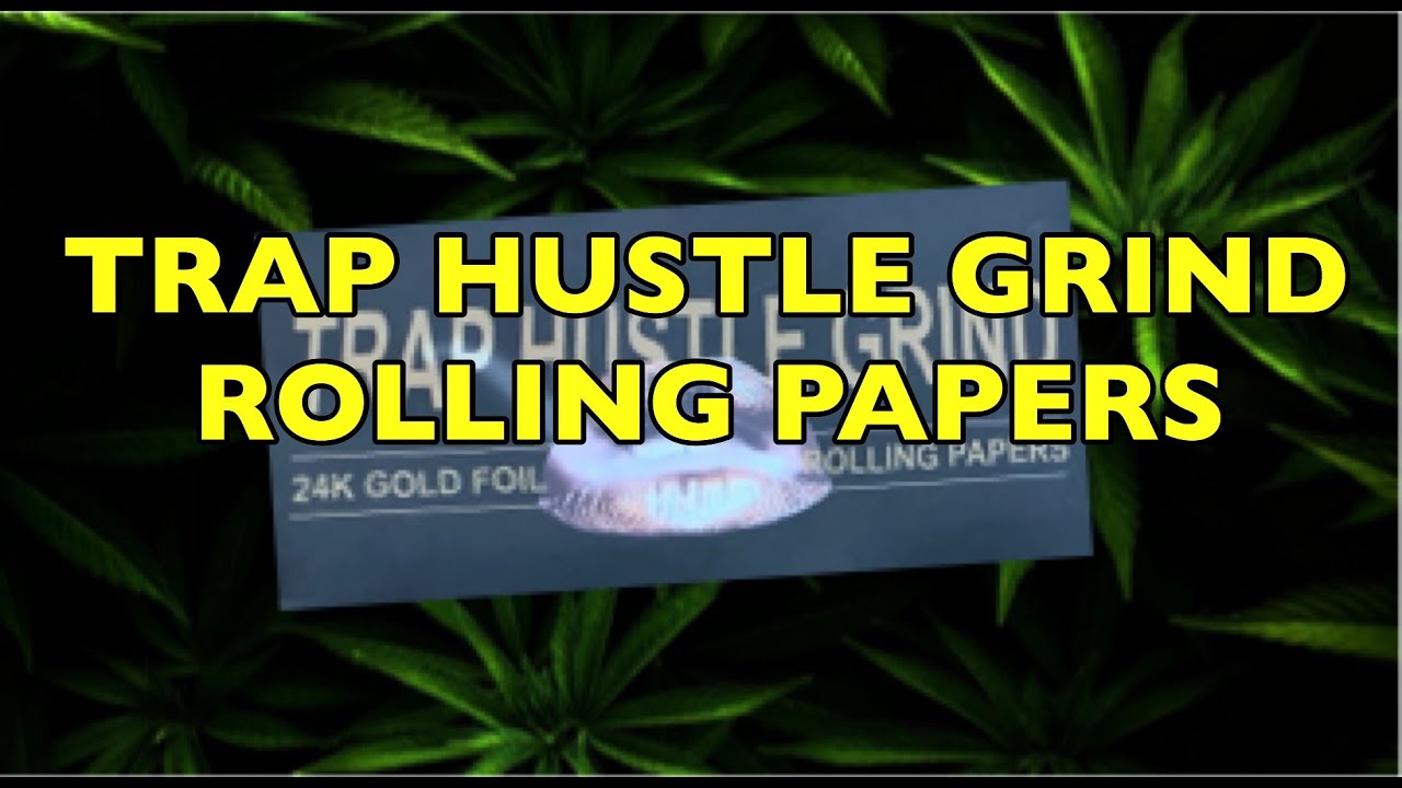 4K TRAP HUSTLE GRIND 24K GOLD ROLLING PAPERS