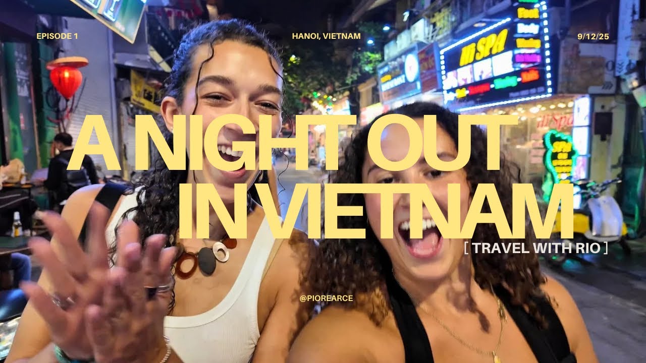 Nightlife in Hanoi, Vietnam🇻🇳| Hostel Bar Crawl | My First Travel Vlog