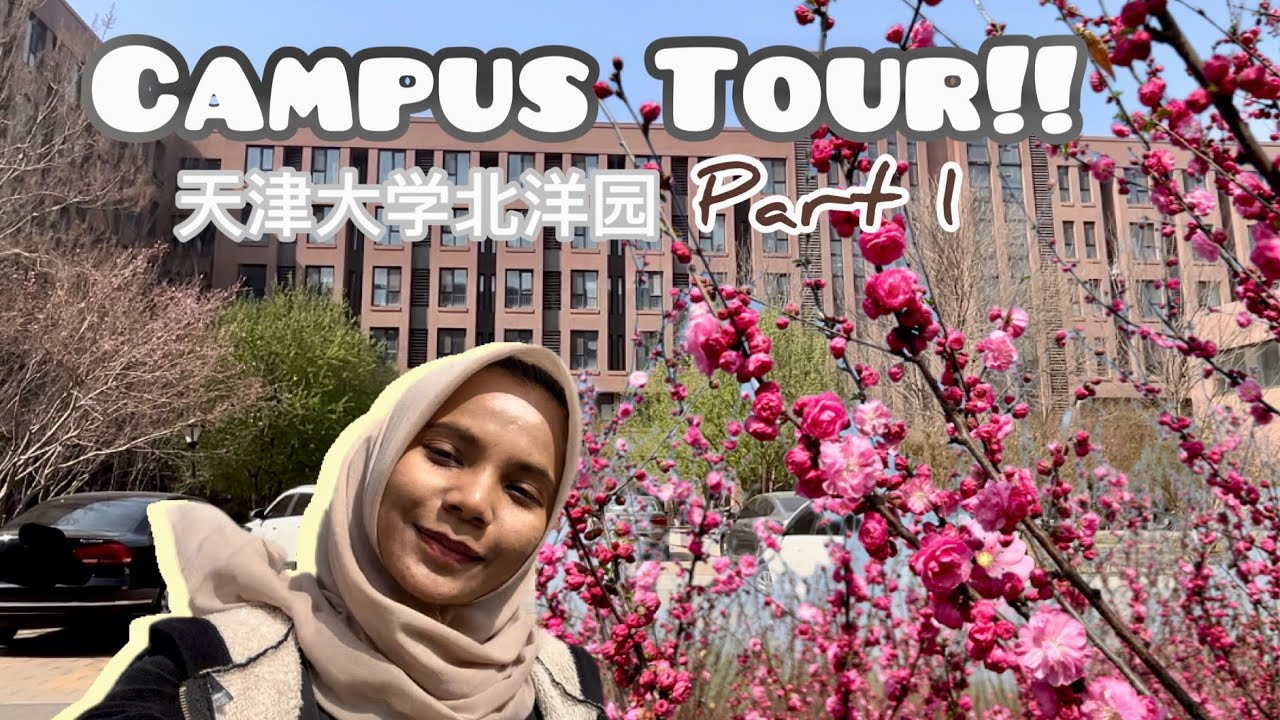 Spring in Tianjin University Beiyang Park Campus! 🌸 #ramadan #ngabuburit #campustour