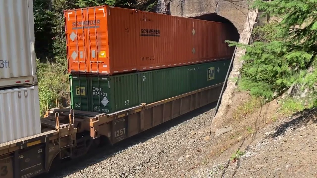 UP Intermodal train Odell Lake Oregon