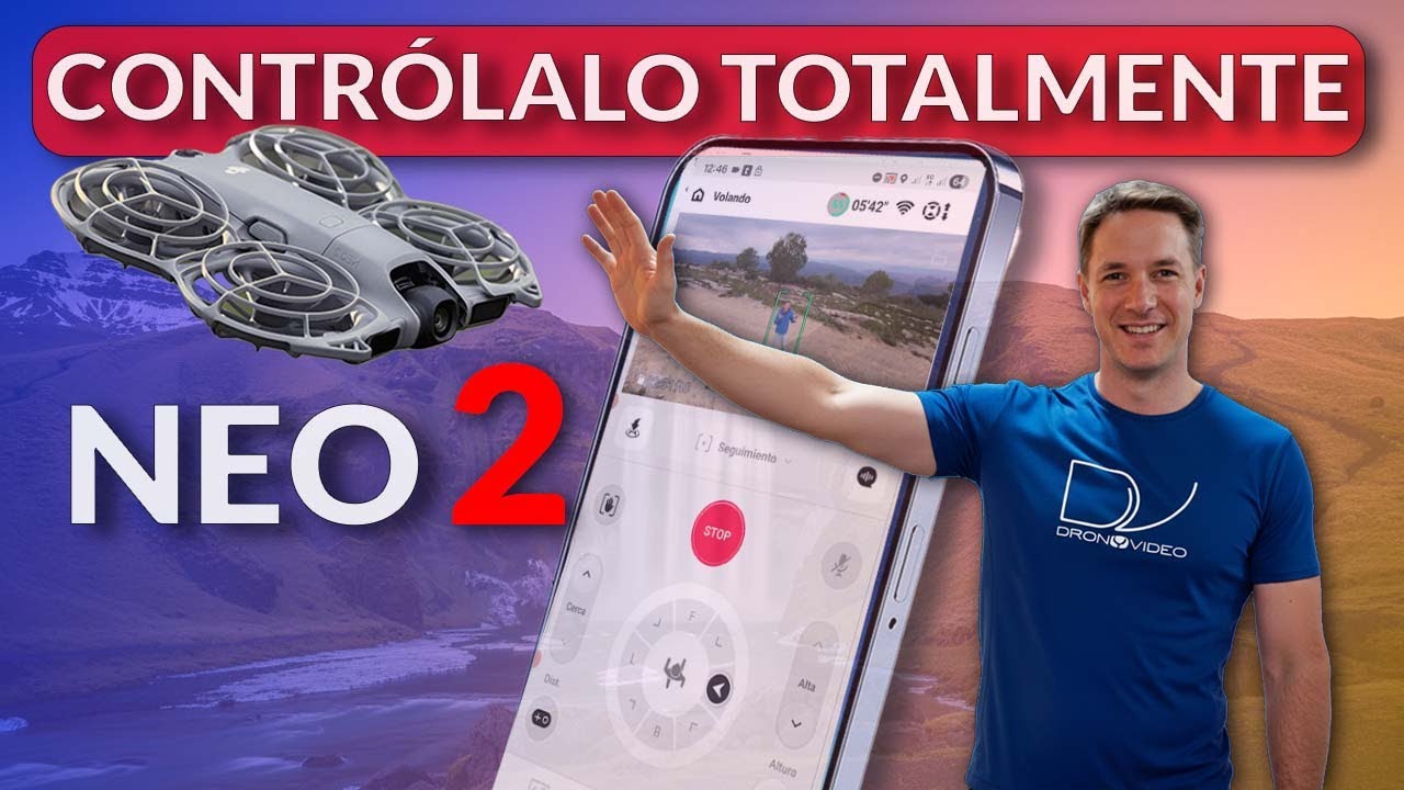 🔴DJI NEO 2 — Control TOTAL con las MANOS ✋ y el Teléfono 📱 (Tutorial paso a paso)