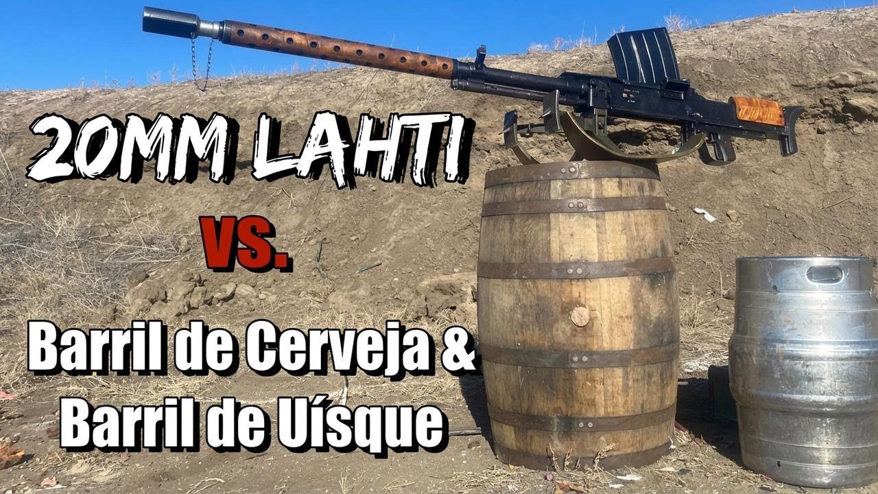 Lahti 20mm vs Barril de Uísque... Você Não Vai Acreditar no Que Acontece!