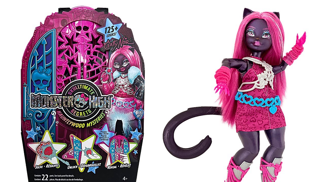 ASMR Unboxing Catty Noir Monster High Skulltimate Secrets Reveal Doll Oddly Satisfying No Talking