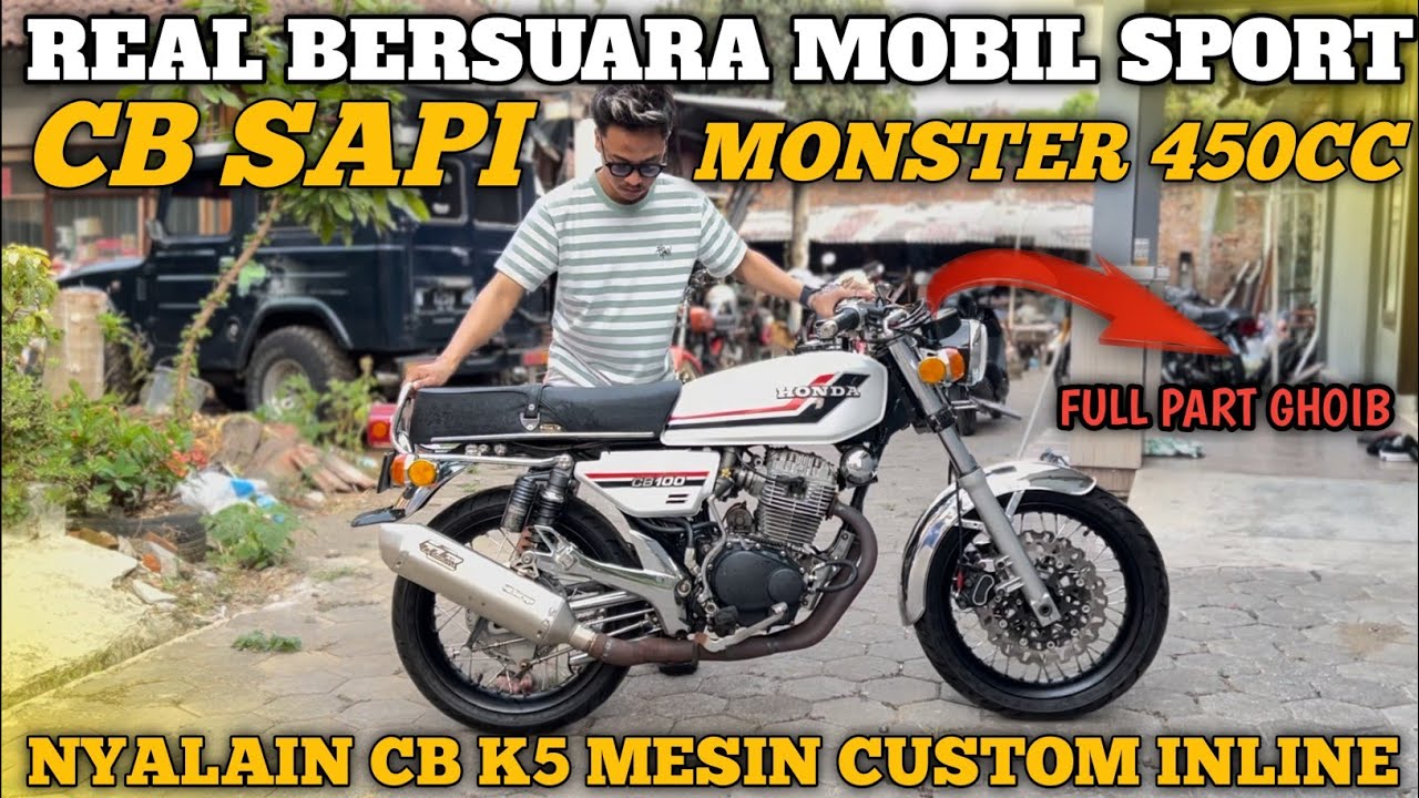 NYALAIN MESIN CB K5 2 SILINDER 450CC BERSUARA MOBIL SAMPAI MBLEDOS JEBOL ‼️ THE REAL CB SAPI