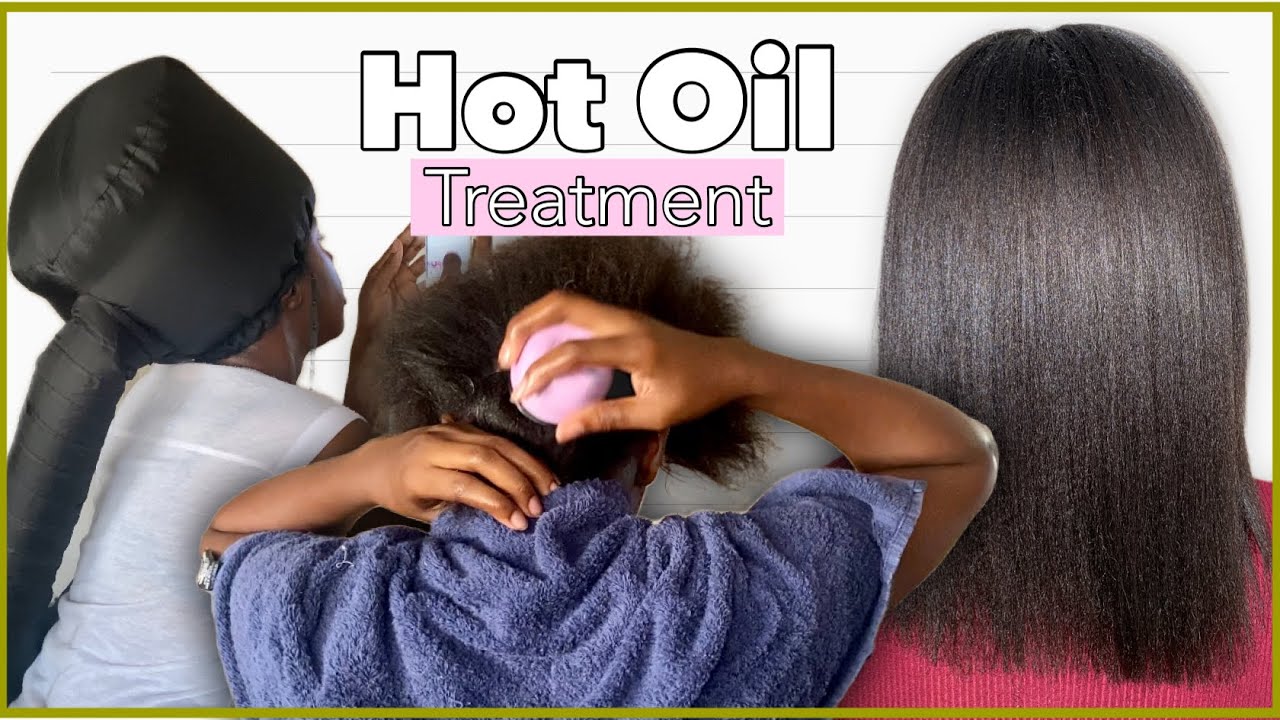 Post Relaxer Treatment for Dry, Brittle Hair || (Hot Oil Treatment)