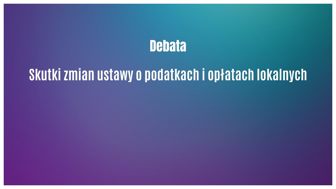 Skutki zmian ustawy o podatkach i opłatach lokalnych