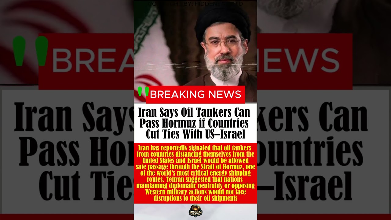 Iran Says Oil Tankers Can Pass Hormuz if Countries Cut Ties With US&ndash;Israel