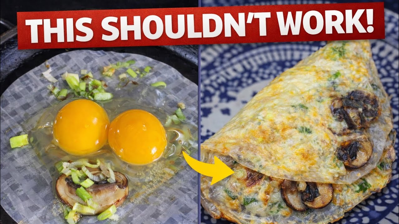 Rice Paper Egg Hack! No Oil Required