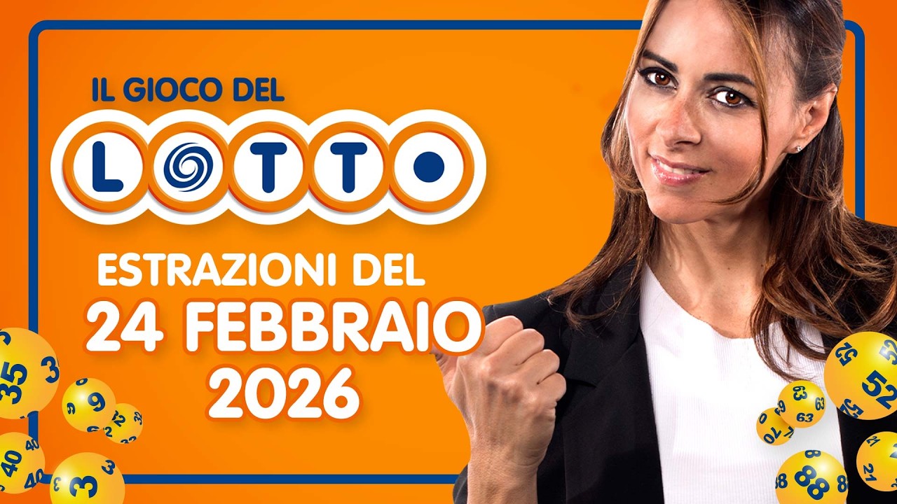 Estrazione in diretta del Gioco del Lotto e del Simbolotto di martedì 24 Febbraio 2026
