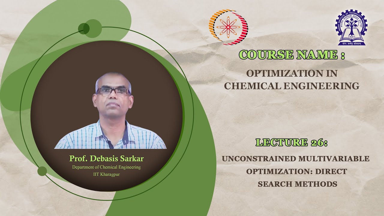 Lecture 26: Unconstrained Multivariable Optimization:  Direct Search Methods