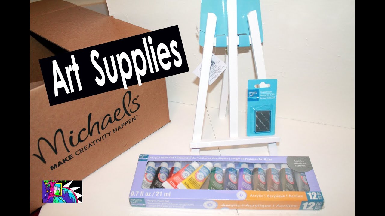 Michaels Unboxing Art supplies | Metallic Paint