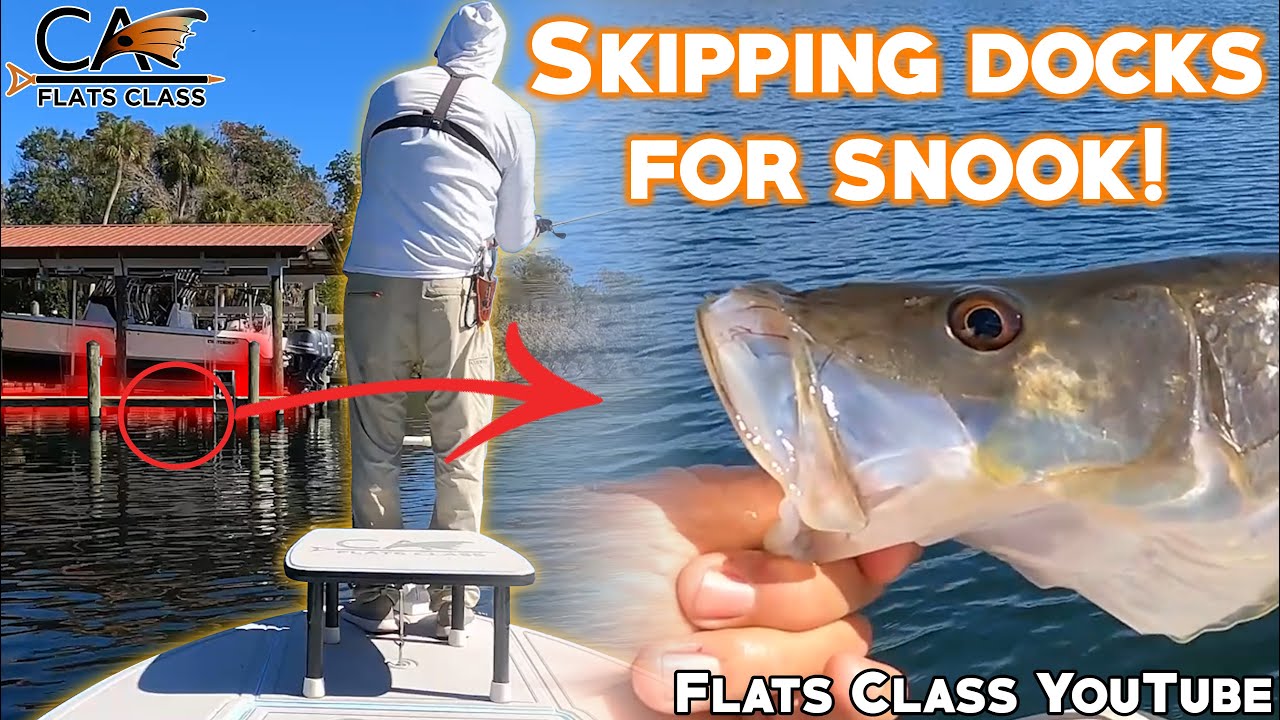 Skipping Docks For Snook! | Flats Class YouTube