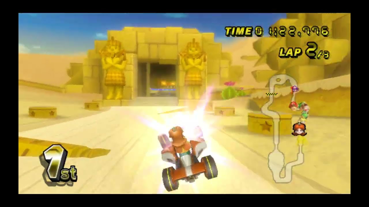 Mario Kart Wii Gameplay ( Daisy)