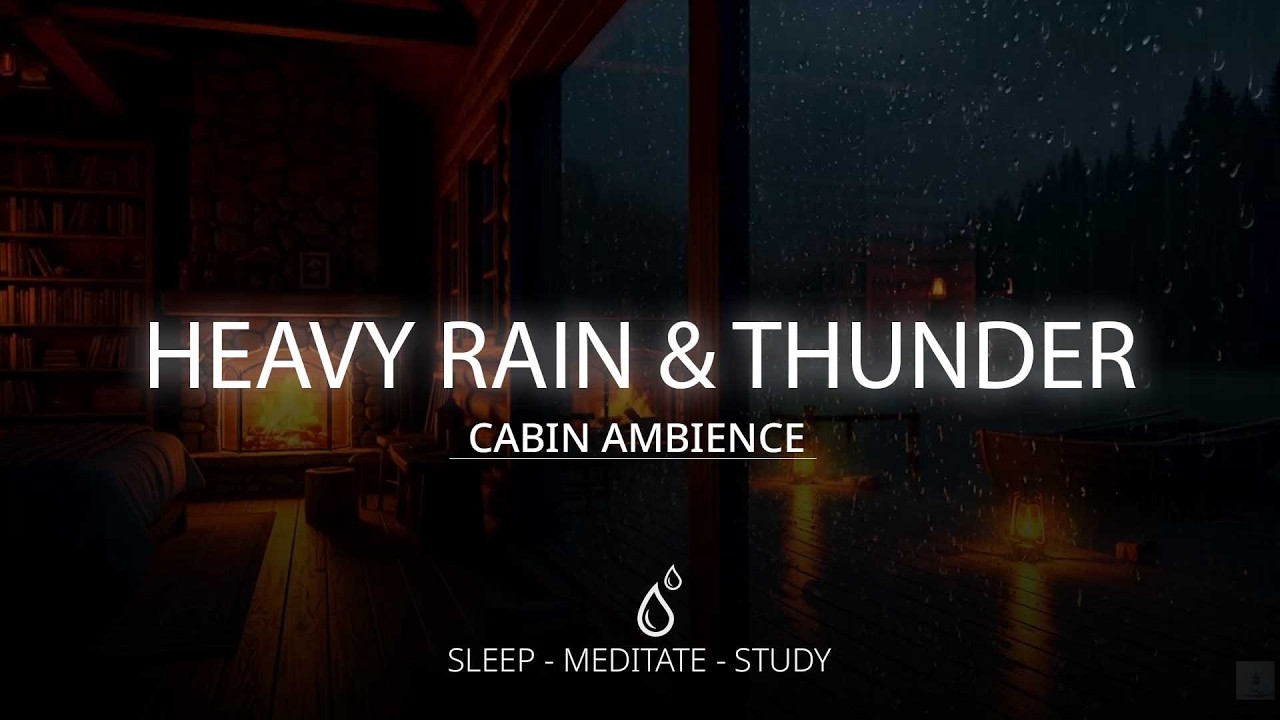 Heavy Rain for Deep Sleep | Rain Sounds
