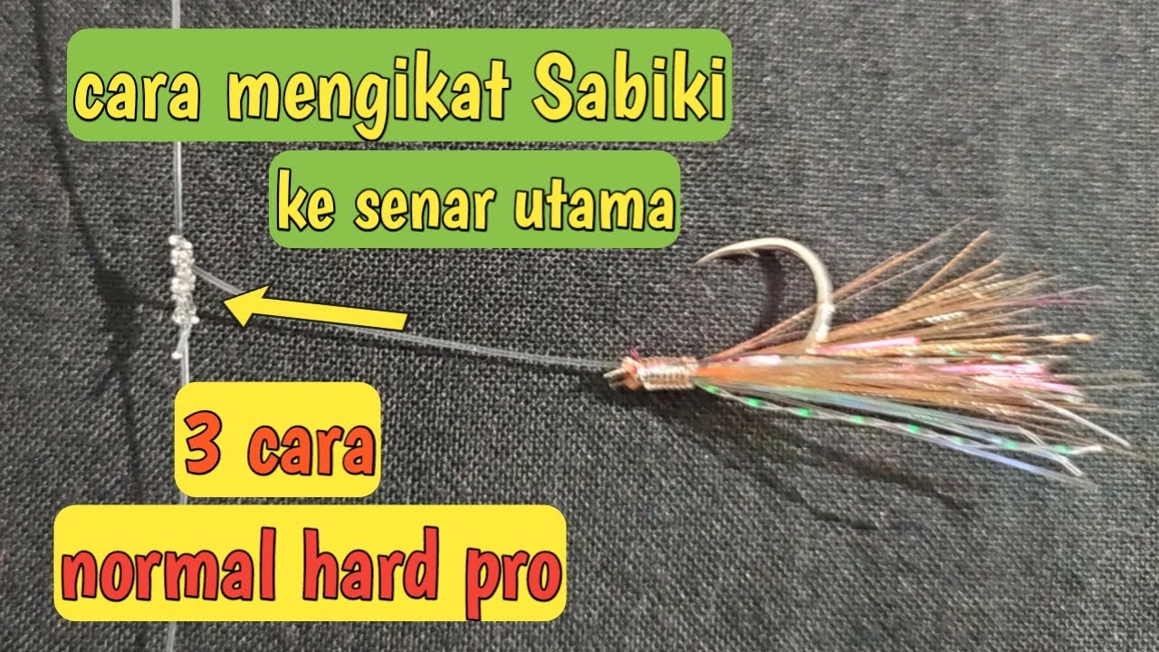 Tutorial cara mengikat kotrekan dari senar sabiki ke senar utama