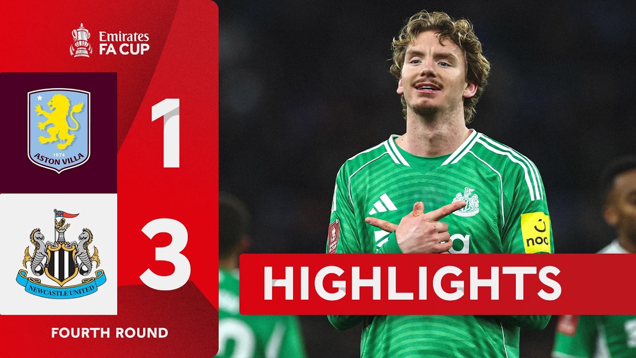 Tonali double downs Villa! 🚀 | Aston Villa (0-0) Newcastle United | Emirates FA Cup 2025-26