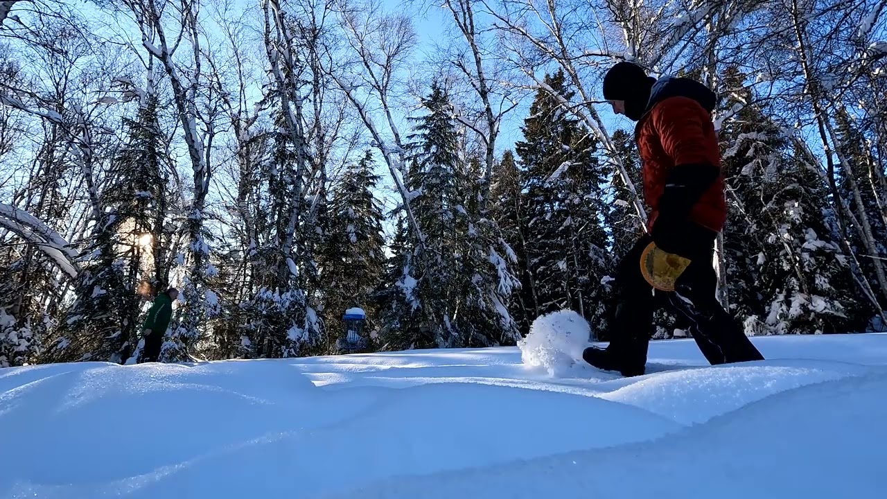 2026 01 11 Disc Golfing in Snow at Emma Lake