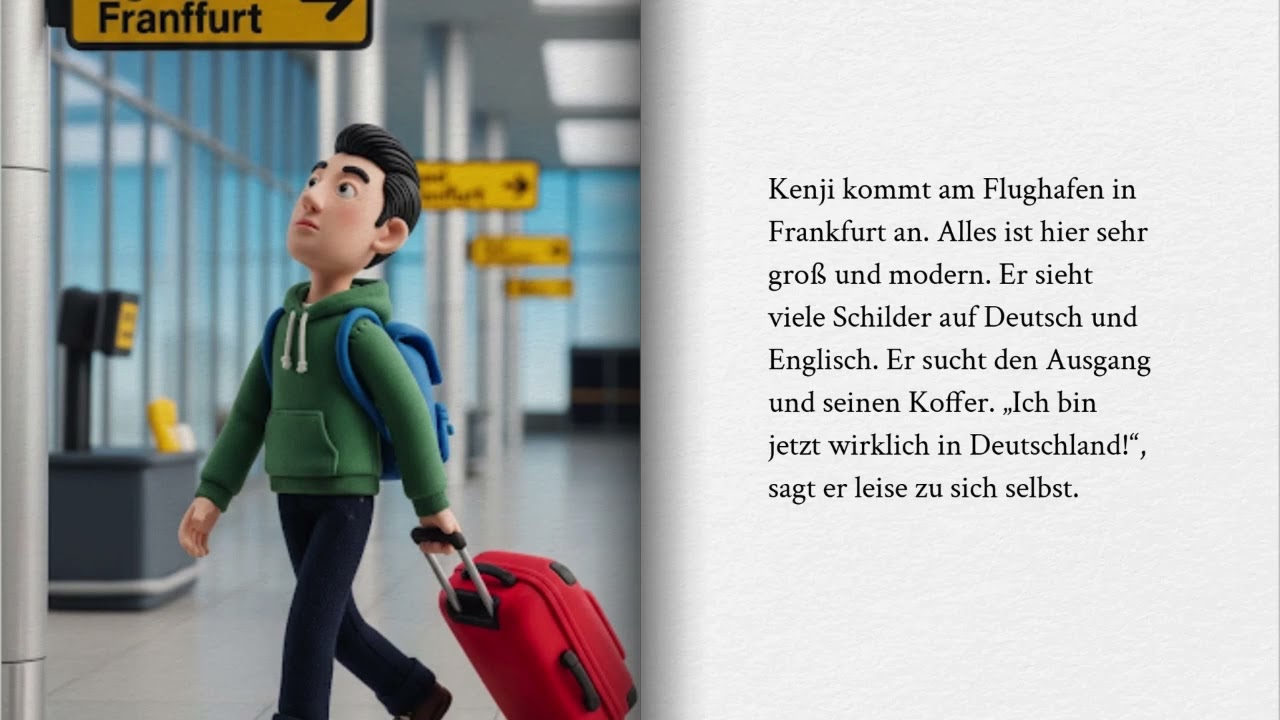 Meine Reise nach Deutschland - Eine kleine Geschichte für Deutschlerner #deutschkurs #deutsch #ドイツ語