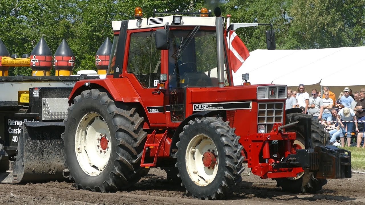 CASE IH 956XL Pulling The Heavy Sledge at Aabybro Pulling Arena 2018 | Tractor Pulling Denmark