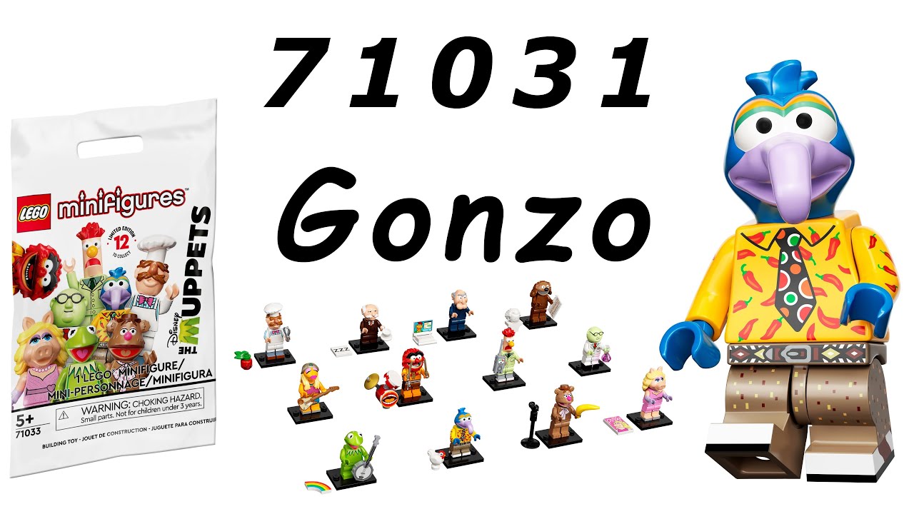 LEGO Minifigure 71033 Gonzo Collectable Minifigures  - The Muppets Series