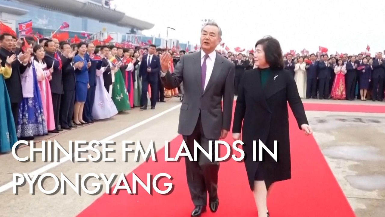 China's foreign minister Wang Yi kicks off the visit to North Korea