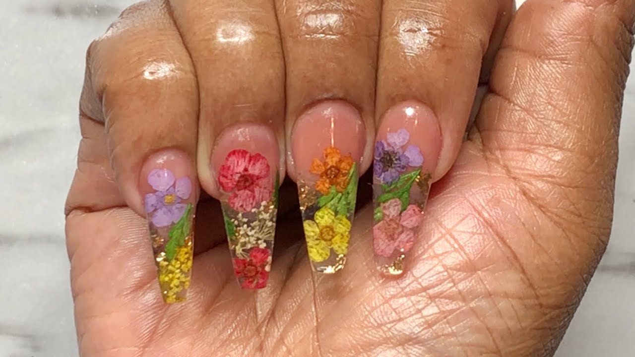 Encapsulated Flower Nails [Watch Me Work]
