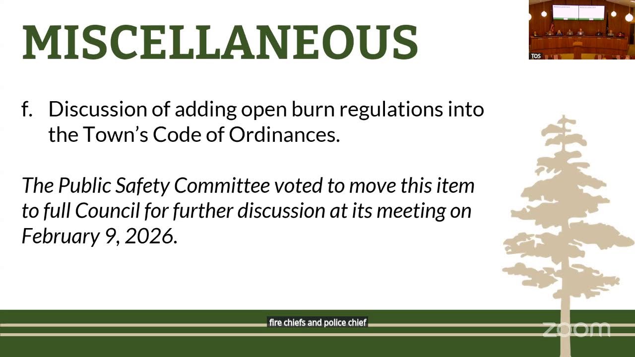 Town Council Meeting  02/12/2026  6pm