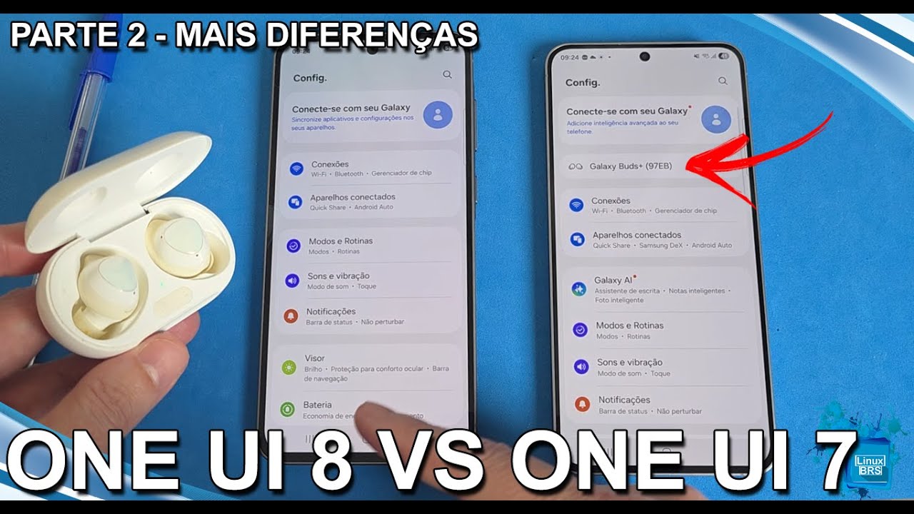 PARTE 2 - ONE UI 8 VS ONE UI 7 - DIFERENÇAS? O QUE MUDOU?
