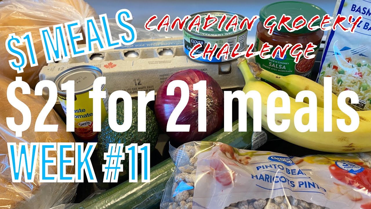 $21 A Week Grocery Challenge #11 - No Meat Deals! Beans and Rice!