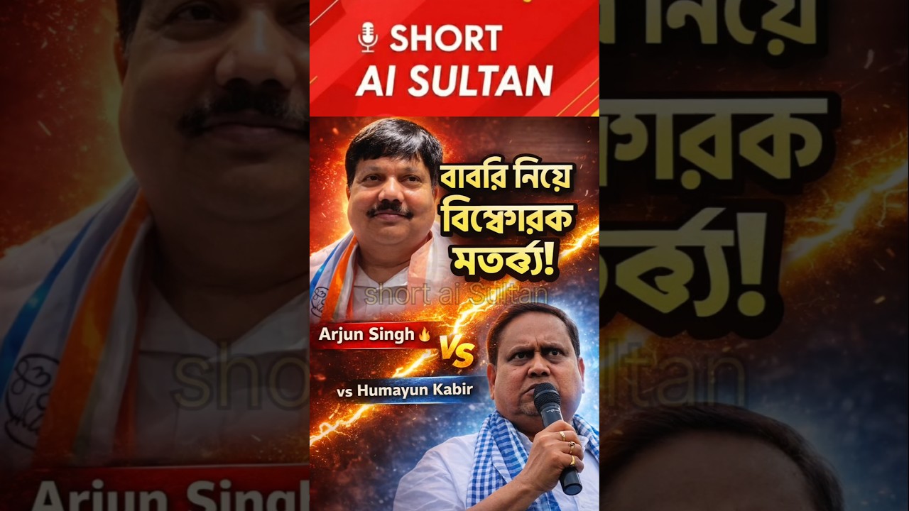 🔥Arjun Singh vs Humayun Kabir | Babri Masjid Issue | Full Statement #banglanews #shorts