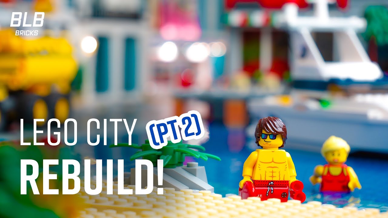 LEGO City Rebuild: REFLECTIVE Water and Trains! | Part 2