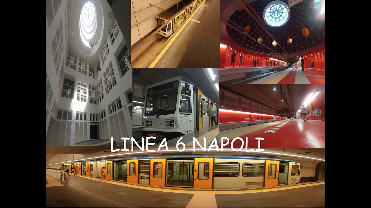 LINEA 6 NAPOLI , PASSENGER VIEW, COMPLETE ROUTE /PERCORSO COMPLETO DA/TO MOSTRA A/FROM MUNICIPIO