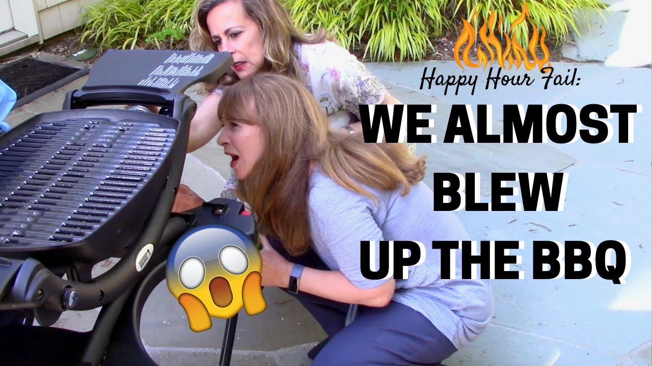 Happy Hour Fail: We Almost BLEW UP The BBQ Grill !!!