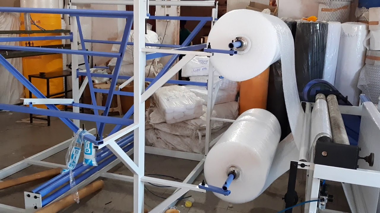 Air bubbel bag making machine 3 side sealing.