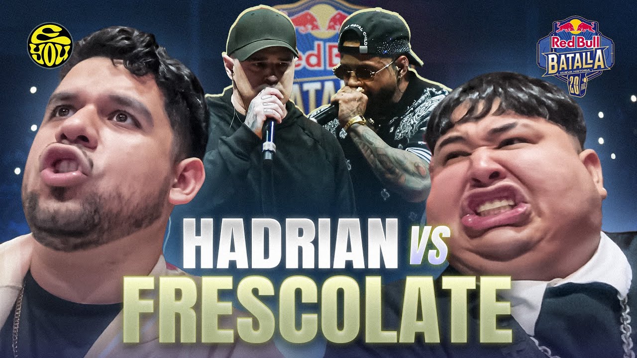 LA RIMA MÁS CRUDA DICHA EN RED BULL! - Reacción a HADRIAN vs FRESCOLATE - Red Bull 20 años