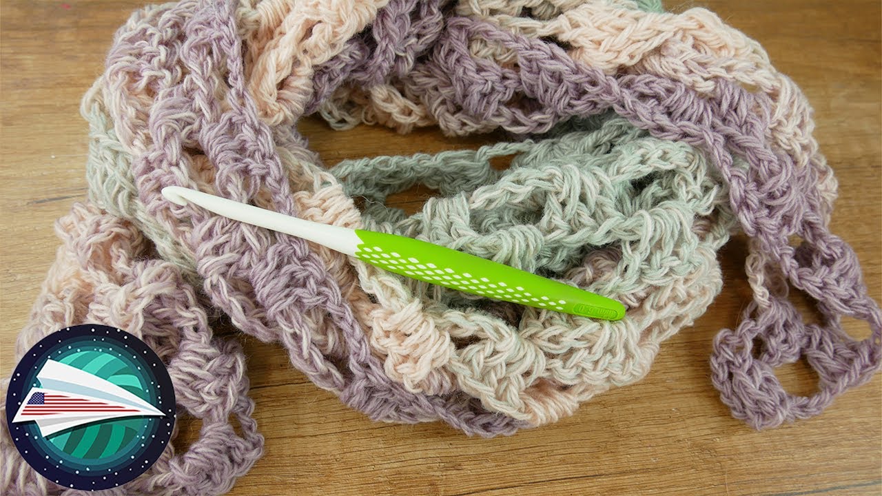 Crocheted Triangle Schawl | Light Spring Triangle Scarf | Fast & Easy for Beginners