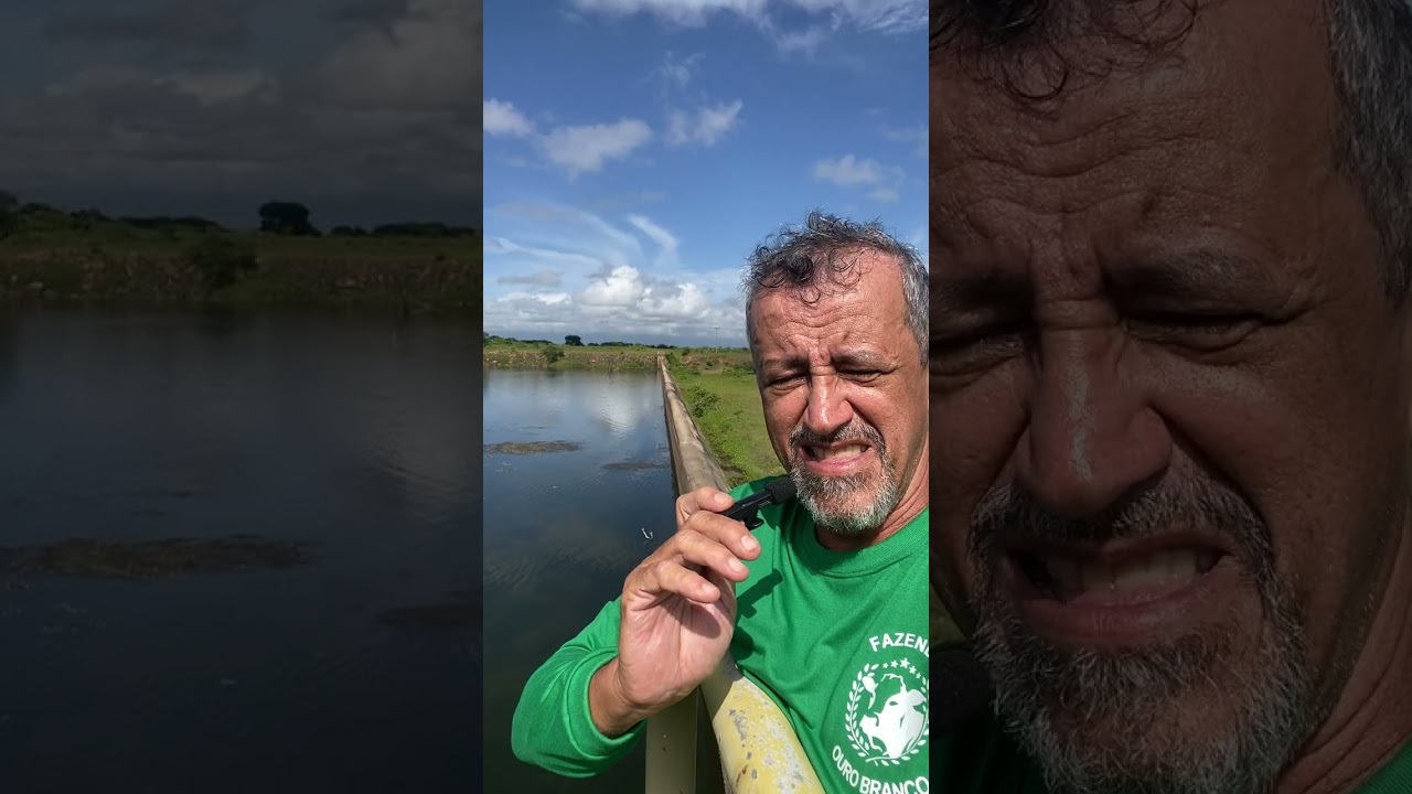 Açude Taquara com um bom aporte d’água no sertão de Ararius, Cariré/Ce💦💦💨💧
