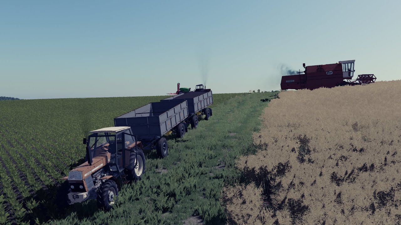 Żniwa rzepaczane gigantem 2005 | ursus 1214 x2 hw8011| krajów I łaźniki fs22