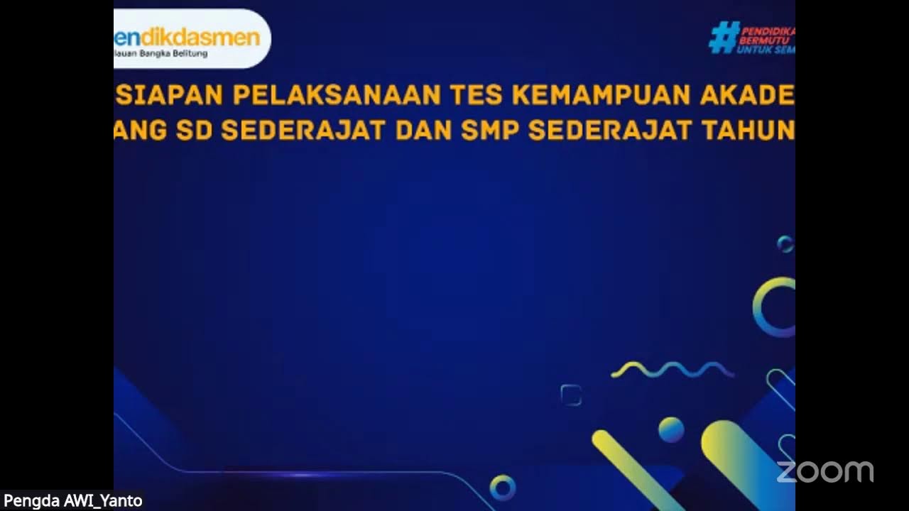 Persiapan Pelaksanaan Tes Kemampuan Akademik Jenjang SD Sederajat dan SMP Sederajat Tahun 2026