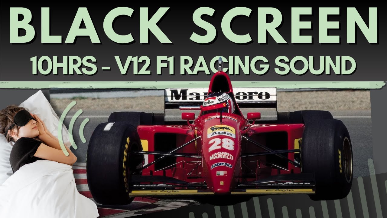 1995 Ferrari F1 V12 Onboard Engine Sound @ Race Track | 10hrs Black Screen