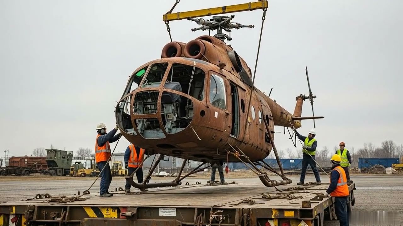 “Restoring a 250-Year-Old Abandoned Helicopter | Extreme Restoration ASMR”