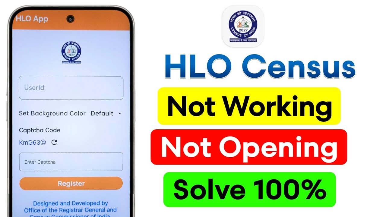Fix Hlo Census Not App Working Problem 2026 | Hlo Census 2027 App Error Or Server Issue | Hlo Census