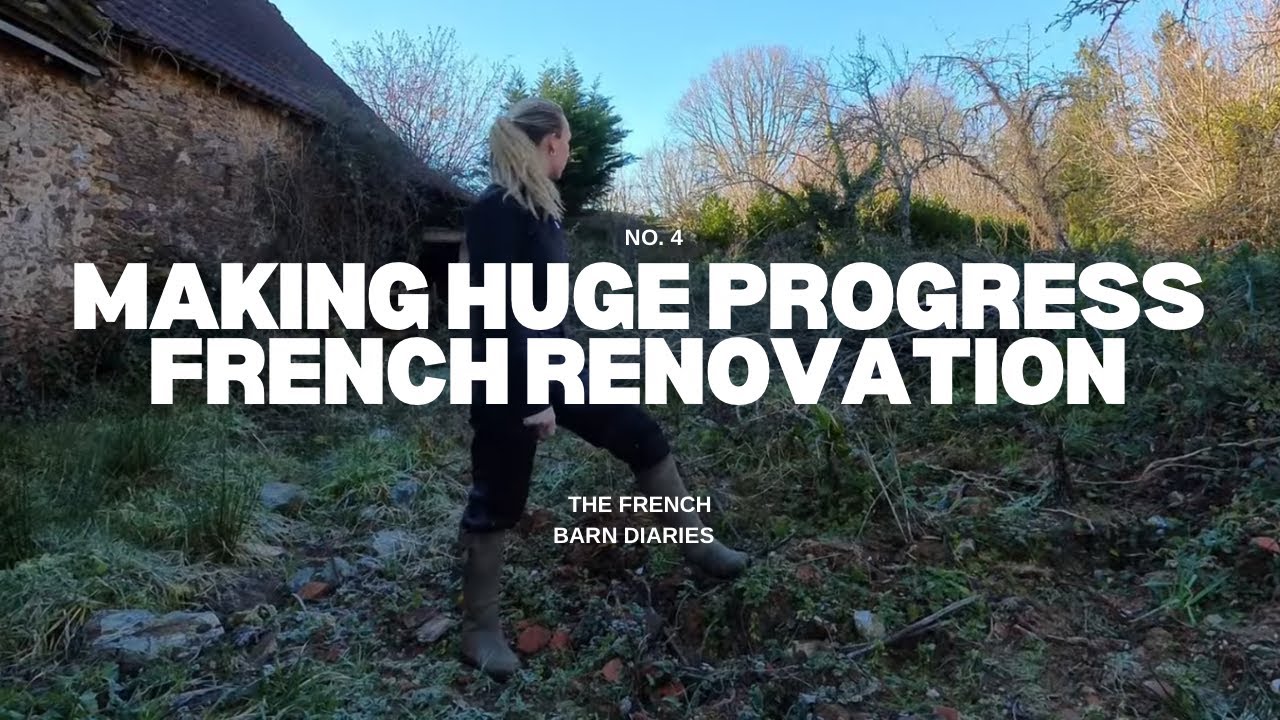 Vlog 4. Huge Progress on Our Run-Down French Property (Cave, Guttering, Glamping & Pond)
