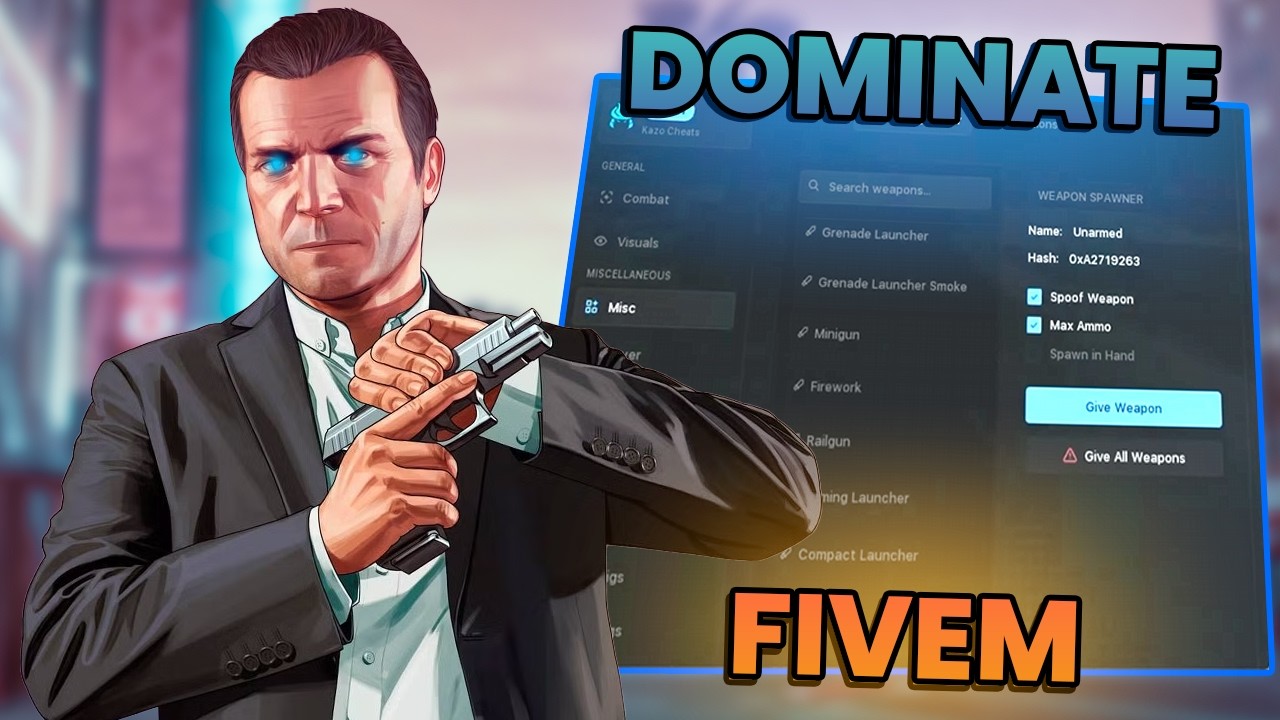 НОВОЕ БЕЗУМНОЕ меню модов для GTA 5 в FiveM! – Демонстрация и особенности читов Kazo.